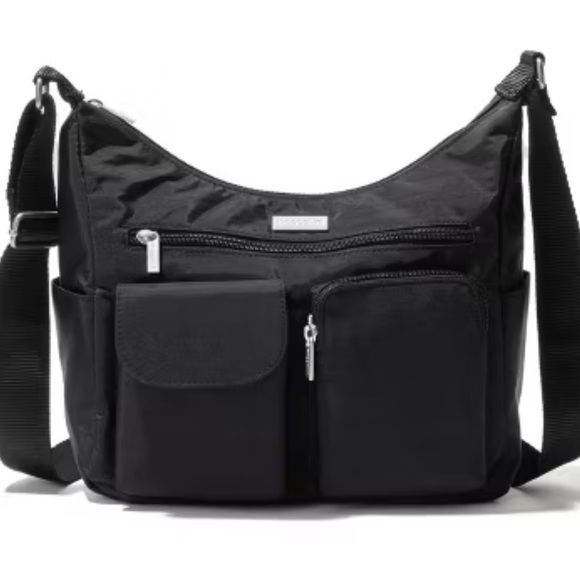 Baggallini Black Messenger travel Bag - Picture 1 of 7